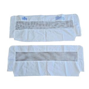 Regalo 2250 Double Sided Bed Rail Replacement Mesh Covers Set of 2 White 43"